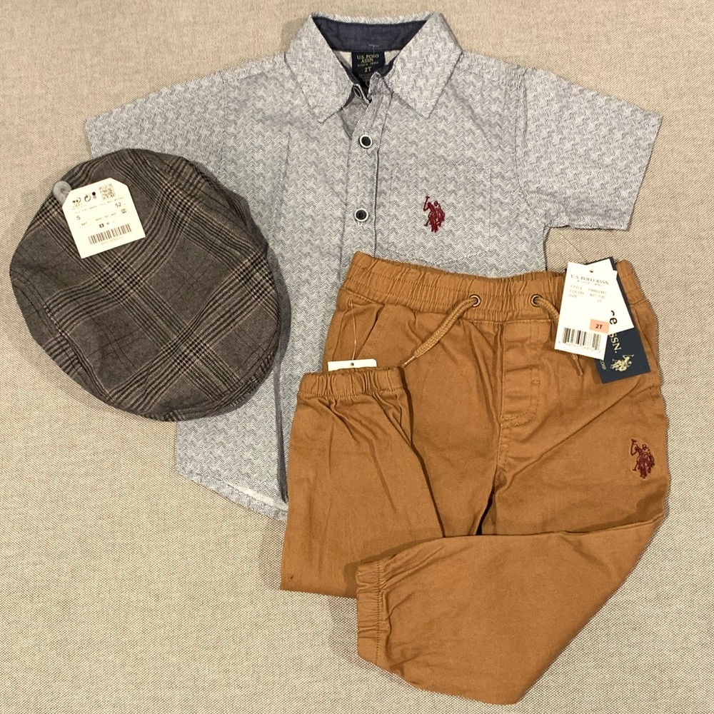 Boys - US Polo Assn. 2 piece set with hat